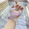 Jingdong Joyería Pulsera Ojo de Gato de Hielo para Mujer Pulsera de Jade Blanco Hielo Alto Color Oro Champán Estilo Chino Nuevo Personalizado