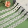 Brocado Algodão Renda Bilateral Renda Não Elástica Renda Urdidura Malha Brocado Algodão Renda Renda Código de Barras em estoque
