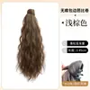 Peruca sintética cacheada, fofa, solta, com borda invisível, para mulheres, peruca de rabo de cavalo cacheado estilo Barbie, com aparência natural