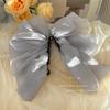 Headwear elegante malha oversized laço banana clip mulheres verão alta cavalinha para trás cabeça hairpin elegante hairpin atacado
