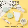 Cinta métrica de circunferencia, cinta métrica especializada para medir medidas corporales y circunferencia de la pierna, cinta métrica retráctil automática con mango y hebilla, cinta métrica para el hogar