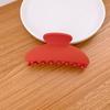 Novo Simples Fosco Grab Clip Cor Sólida Geométrica Grampo de Cabelo Elegante Elegante Cabeça Grampo de Cabelo All-match Acessórios para o Cabelo