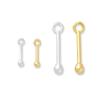 Accesorios de Plata de Ley S925 Colgante de Columna con Forma de Cerilla Colgante para Pulsera de Cristal con Cuentas Hecha a Mano DIY Colgante Individual