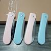 Cuchillo de fruta plegable color caramelo cuchillo de fruta de alta gama pelador portátil para el hogar cuchillo para melón y fruta Pelador