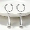 Brincos Pingente Gota de Água em Liga de Titânio G23 Brincos de Pino de Nicho Cool e Minimalistas para Orelha de Homens Mulheres Acessórios de Brinco de Hélice