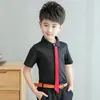 Ropa para Niños 2025 Verano Nueva Camisas de Manga Corta para Niños Estilo Coreano Algodón Puro Tallas Mediana y Grande Camisas para Niños Niños Ropa de Rendimiento