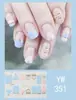 Pegatinas para uñas TE, sin cocción, de moda, finas, arte de uñas de cobertura completa listo para usar, pegatinas de uñas vestibles temu, Sudeste Asiático, Japón, Corea