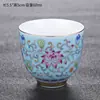 Caneca Mestra Esmaltada Menina Pequena Pastel Cerâmica Kung Fu Conjunto de Chá Xícara de Chá Xícara de Chá Xícara de Chá Lembrança Atacado