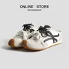 Zapatillas de Media Caña Baotou para Mujer con Aumento Invisible de Altura Interior de 7 cm ~ Zapatillas de Entrenamiento Agande con Cabeza Torcida para Deporte y Ocio Versión de Cuero Genuino Zapatos Birkenstock