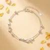 Pulseira Estrela da Sorte em Prata Pura 999 para Mulheres, Toque de Luxo Leve de Alta Qualidade, Pulseira Estrelada de Camada Dupla, Presente de Dia dos Namorados