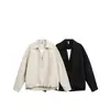 Ropa Vintage Yidao Otoño 2026 Nuevo Estilo Japonés Falso Dos Piezas Cuello en V Holgado Patchwork Bloque de Color Suéter Camisa de Manga Larga