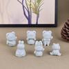 Molde de Silicona de Animales Lindos de Dibujos Animados para DIY Forma de Oso, Gatito y Conejo Molde para Yeso, Velas Aromáticas, Pegamento