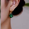 @Oferta Especial @Brincos de Cristal de Círculo Colorido Retrô Coreano Novo Design de Nicho de Luxo Acessível Brincos Elegantes de Fivela de Orelha
