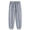 Calça Jogger Casual Tendência Minimalista para Homens Outono 2024 Nova Cor Sólida Cintura Elástica Calças Longas Casuais Versáteis