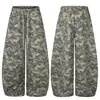 Pantalones de chándal camuflados estilo callejero americano para hombre y mujer, nueva colección otoño 2026, con un diseño relajado, holgado y de pierna ancha para uso casual y deportivo