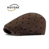 Moda Estilo Coreano Gamuza Sintética Gorra de Visera Boina para Mujer Gorra Plana Retro Británica Versátil Gorra de Artista de Moda