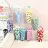 Linda Bolsa Isotérmica para Té de Leche, Bolsa Refrigeradora Portátil con Forma de Corazón Femenino, Bolsa Tote Conveniente para Bebidas Frías de Verano