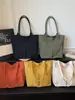 Bolsa de Ombro Feminina Simples Transfronteiriça, Bolsa Versátil de Grande Capacidade para o Dia a Dia, Bolsa Tote Grande para Estudantes