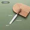 Ferramentas de Confeitaria 15cm 20cm 25cm Cabo de Madeira Aço Inoxidável Curvo Espátula para Manteiga Raspador de Bolo Faca de Beijo Faca de Decoração