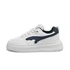 Zapatos de cuero para hombre KYD-912 primavera y verano, zapatillas blancas cómodas, zapatos casuales de suela blanda de corte bajo con panel de malla transpirable para hombre