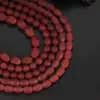 Ágata vermelha contas redondas contas hexagonais torção de 4 cantos com contas material para pulseira colar DIY feito à mão atacado
