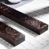 Fabricante Regla de Ébano Patrón Tallado Madera Maciza Prensa de Libros Papel Estudiante Estudio Caligrafía Manualidades Pesa Papeles de Madera