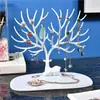 Estante Creativo para Joyería de Ciervo Árbol de Astas Forma de Pendientes de Botón Collar Soporte de Exhibición Estante Organizador de Astas de Ciervo Exhibición