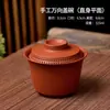 Cubierta Creativa para Tazón de Jumper Estilo Chino Poroso Jarrón Hecho a Mano de Zhumu Tetera de Arena Púrpura Tetera Tetera Juego de Té Kung Fu