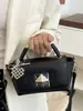 Bolso Hermoso, Fresco y Elegante, Bolso Cuadrado Pequeño de Estilo Coreano Simple para el Trabajo, Bolso Cruzado de Hombro Casual de Aspecto Caro