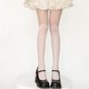 Calcetines de Rodilla de Gatito Animal de Dibujos Animados Lindos Verano Transparentes Delgados Ajustados Medias Largas para Piernas de Chica Japonesa Corazón