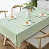 Mantel de PVC de Lujo de Gama Alta, Impermeable, Resistente al Aceite, Resistente al Calor, Lavable, Estilo Japonés, Textura de Algodón y Lino, Fábrica de Tapetes para Mesa de Comedor y Mesa de Café
