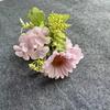 Fábrica de flores artificiais pequeno punho girassol lidar com grupo flor falsa atacado casamento mão segurando flor de seda cross-border decoração de casa simulação