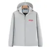 Chaqueta Compuesta de Tres Capas de Alta Calidad, Ropa de Trabajo Personalizada, Chaqueta Delgada de Manga Larga, Ropa de Trabajo Impermeable para Exteriores con Logotipo Impreso