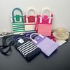 Nova Bolsa para Celular Tricô Listrado Colorido Estilo Étnico Casual Moda Casual Versátil Uso Diário Deslocamento Celular