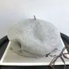 Fábrica de boinas de lana plisadas, sombrero versátil que hace que la cara se vea más pequeña, gorra de estilo newsboy artística, boina extragrande y ensanchada