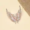 Coleção de Broches Borboleta Full Diamond Europeia e Americana Moda Transfronteiriça Acessórios para Terno Broche de Alta Qualidade Fivela de Gola Retrô