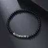 Pulsera trenzada de pareja con cuentas de piedra emperador y virutas de madera de cáscara de coco Exquisita y moderna Pulsera ajustable de piedra natural Pulsera para mujer