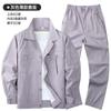 Roupas de Trabalho de Algodão Puro de Verão Terno Masculino Fino Respirável Manga Longa Oficina de Soldagem Resistente a Manchas Tops Roupas de Proteção do Trabalho Roupa de Trabalho