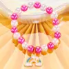 Pulseira Infantil de Contas Cartoon Mais Vendida Transfronteiriça Pulseira de Contas Liga Metálica Unicórnio Sereia Concha Pingente Pulseira de Menina