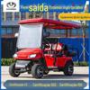 Exportação de Comércio Exterior Carrinho de Golfe Elétrico de 4 Lugares 6 Lugares Carro Turístico para Campos de Golfe e Atrações Turísticas