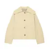 Ins atacado de roupas femininas estilo europeu e americano transfronteiriço estilo britânico gola de lapela forrado xadrez trench coat abotoado 37054101