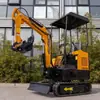 La Fábrica Exporta la Excavadora Compacta sobre Orugas Ht15 con un Chasis Telescópico Adaptable al Terreno Que Puede Equivocarse con una Variedad de Accesorios