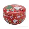 2021 Chocolate Natal Pequena Caixa de Ferro Lata Lata Folha de Flandres Criativa Pote de Biscoitos Doces Pote de Vela de Natal Pronto para Entrega