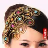 Tocado Yangge Étnico Mujeres Mujeres Actuación Danza Tibetana Flor de Cabeza Danza Clásica Plaza de Baile Danza de Espectáculo Dai