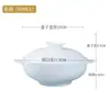 Jingdezhen Porcelana Blanca Tazón de Arroz Simple Blanco Puro Tazón de Sopa Hogareño Tazón de Fideos Color Bajo Esmalte Cerámica Tazón de Arroz traje Fábrica Venta al por Mayor