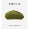 Boina Dulce Fina Transpirable de Color Sólido Estilo Japonés para Mujer Primavera y Verano Casual Versátil Sombrero de Artista Boina