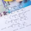 Lu Xun Joyería Accesorios Parche de Vidrio de Cristal Transparente Creativo DIY Forma Especial Blanco Crudo Material para Tarjeta de Color de Uñas Artísticas 3D