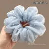 Goma para el pelo con estampado de leopardo marrón para otoño e invierno para mujer, scrunchie elegante y sofisticado para peinados de moño