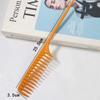 Pente de cauda pontiaguda para cabeleireiro, pente para cortar cabelo, pente de ferro para barbeiro, pente profissional de cauda de aço para mulheres, pente para cortar cabelo masculino