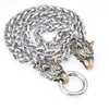 Comercio exterior caliente vintage martillo colgante cabeza de lobo collar masculino runa vikinga estilo nórdico noruego joyería al por mayor generación
